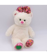 Build A Bear GIRL SCOUT White Cream Pink Bear w/ Cookie Bow Plush 16&quot; St... - $20.54 CAD