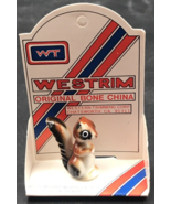 1980s Westrim Brown &amp; White Squirrel Original Bone China Figurine New NO... - £7.46 GBP