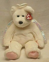 Ty Original Beanie Buddies Halo Angel Bear Beanbag Plush Toy Swing Tush Tags d - $29.99