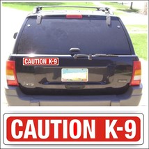 Magnet Magnetic Sign CAUTION K-9 for Car Truck Guard with Dog on Board, Cage MG - £10.83 GBP