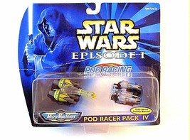 STAR WARS EPISODE 1, POD RACING PACK 4, POD RACER, MICRO MACHINES,... - £27.66 GBP