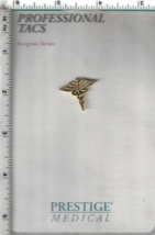 Gold CADUCEUS  - Lapel Pin/Tie Tac  made by Prestige Medical - $185.16 MXN
