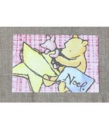 Michel &amp; Co Classic Pooh Piglet Star Noel Christmas Card Old Fashioned Look - $3.47