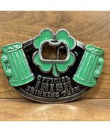 &quot;Official Irish Drinking Team&quot; Belt Buckle with Bottle Opener Shamrock - €12,33 EUR