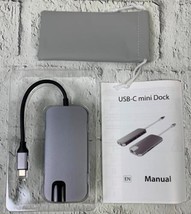 USB 3.0 Type C Adapter Hub 8in1 Ultra Slim Aluminum Gigabit Ethernet HDMI SDTF - £34.45 GBP