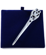 Irish Claddagh Pewter Kilt Pin - LKP61 - £31.32 GBP