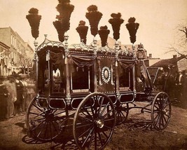 President Abraham Lincoln funeral hearse in Springfield Illinois Photo Print - £7.02 GBP