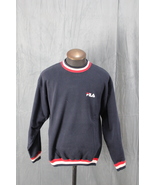 Vintage Sweater - Fila Stitched Logo Brand Colours - Men&#39;s Large - $59.00