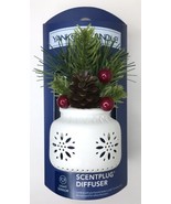 Yankee Candle Scent Plug Diffuser Light Sensor Christmas Holly Pinecone ... - £9.42 GBP