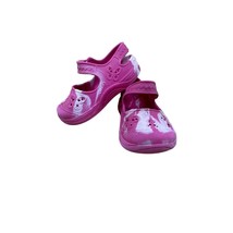 Pink Butterfly Rubber Clogs Girl Toddler (size 5) Slip On Waterproof Garden Clog - £9.51 GBP