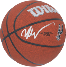 Victor Wembanyama Autographed San Antonio Spurs Logo Wilson Basketball F... - $795.00