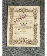 1877 German Germany Stock Certificate Badifche Bank Actie - €5,78 EUR