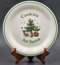Nikko Happy Holiday Cookies for Santa Plate 8-1/8” Japan FAST Shipping  - £9.70 GBP