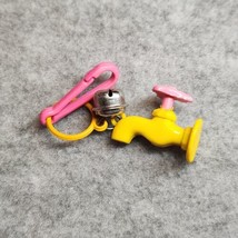 Vintage 1980s Plastic Bell Charm Yellow Faucet For 80s Charm Necklace - £8.71 GBP