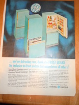 Vintage General Electric Frost Guard Refrigerator Print Magazine Adverti... - $4.99