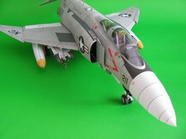 Navy F-4 Phantom 3D Attack Fighter Aircraft PaperCraft Paper Color Model Plans &amp; - £5.45 GBP