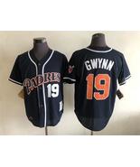 Padres #19 Tony Gwynn Jersey Old Style Uniform Dark Blue - $45.00