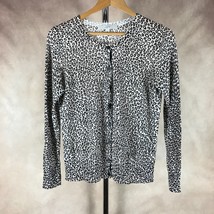 LOFT Ann Taylor Women&#39;s Lightweight Animal Print Cardigan MEDIUM - $12.09