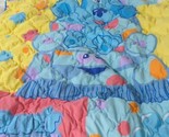 Blue&#39;s Clues Blues Room Silly Seat toddler bed crib blanket quilt FLAW v... - £62.75 GBP