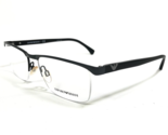 Emporio Armani Eyeglasses Frames EA 1056 3158 Black Gray Rectangular 55-... - $41.86