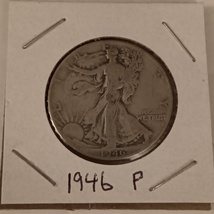 1946 P Walking Liberty Half Dollar VG Condition US Mint Philidelphia  - £19.63 GBP