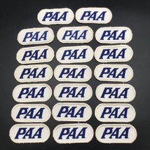 Lot of 20 - VTG 1940&#39;s PAA Pan Am Airlines Embroidered Patch 4 3/4&quot; x 1 5/8&quot; - £42.60 GBP