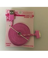 BRAND NEW CHERISH BREAST CANCER 9FT. IPHONE 4/4S CORD, FREE SHIPPING - $5.99