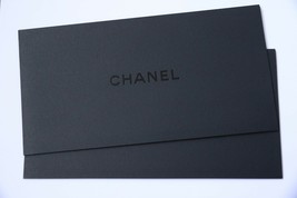2 x Authentic CHANEL Black Envelope 22cm x 11.5cm Sleeve Envelopes Card Lot New - £4.64 GBP