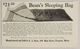 1930 Print Ad Bean&#39;s Sleeping Bags L.L. Bean Main Street Freeport,Maine - £6.04 GBP