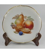 Vintage Schumann Arzberg Germany Dessert Plate Fruit Gold Trim  7 1/2” U... - $5.00