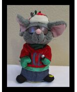Vintage Gemmy Gray Mouse Vanilla Ice Baby Raps Dances Lights - $599.20 MXN