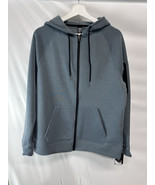 RBX Active Full Zip Up Gray Black Trim Hoodie Jacket NEW Men’s Small - £18.51 GBP