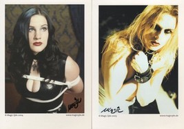 Magic Zyks 2x Fetish Body Art German Hand Signed Photo Postcard s - $7.49