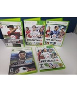 XBOX 360 (LOT OF 5) GAMES FIFA SOCCER 10, 11, 12, Pes 2008, Tiger Woods ... - £16.42 GBP