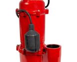 Red Lion Cast Iron Sewage Pump with Tethered Switch 115 Volt 1/2 HP 5600... - $244.04