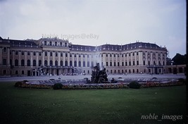 1964 Schonbrunn Castle Fountain People Vienna Austria Kodachrome Color Slide - £2.79 GBP
