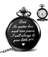 Gifts for Dad from Daughter Girl Wife Kids Fathers Day, Engraved Pocket ... - £12.93 GBP