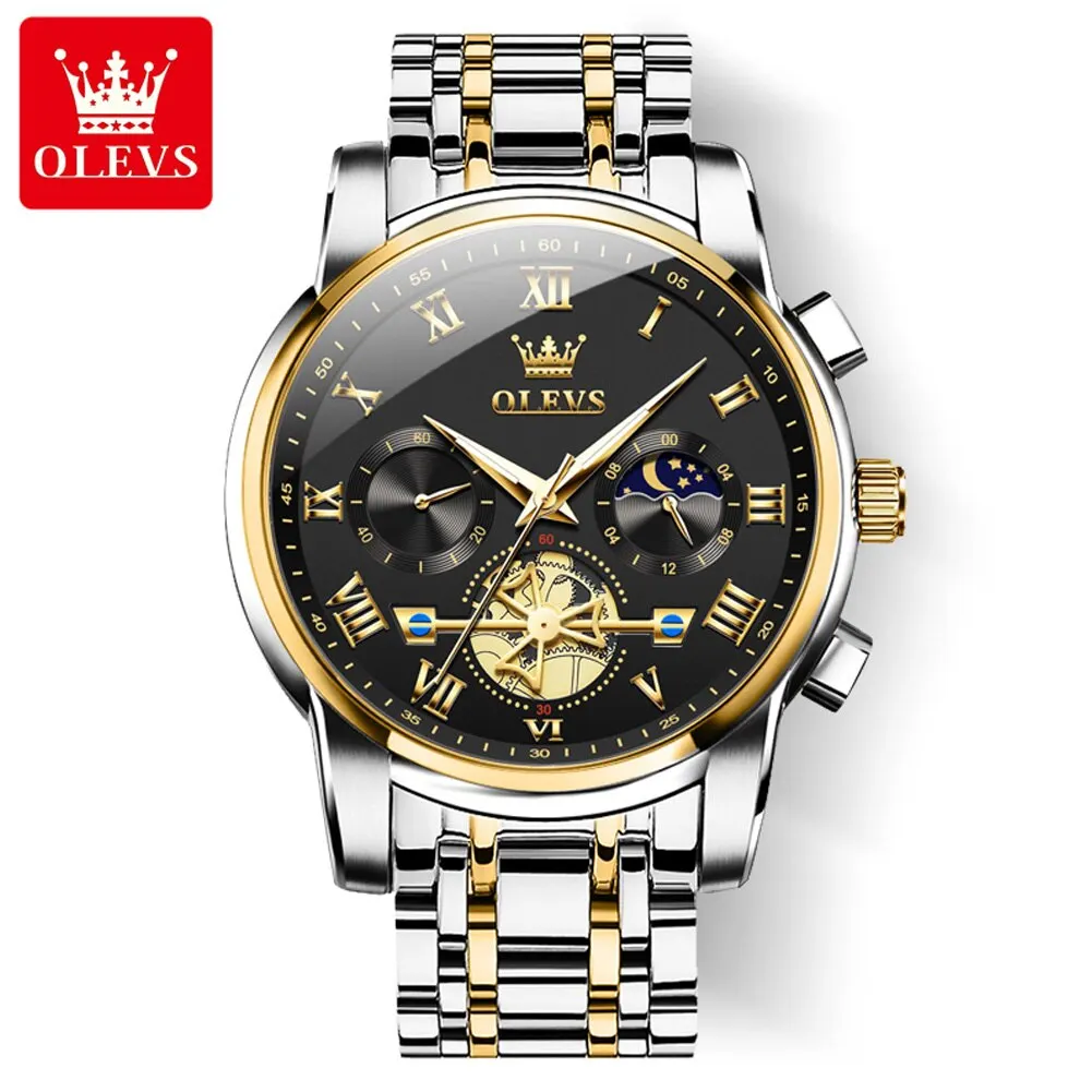 Top Brand Mens Watches Classic Roman Scale Dial Luxury Wrist Watch for M... - £58.75 GBP