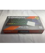 SteelSeries Apex 3 TKL RGB Gaming Keyboard - Tenkeyless Compact Form Factor - £31.13 GBP