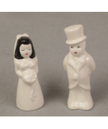 Vintage MCM &#39;Occupied Japan&#39; Bride Groom Man Woman Couple Salt Pepper Sh... - $18.00