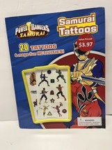Saban&#39;s Power Rangers Samurai Tattoos &amp; Activity Book NEW Never Used - 2012 - £7.73 GBP