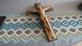 Vintage 13&quot; METAL Jesus Christ Crucifix - £62.22 GBP