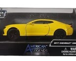 American Legends Yellow Chevrolet Camaro ZL1 1:43 Pull Back &amp; Go Diecast... - £19.56 GBP