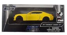American Legends Yellow Chevrolet Camaro ZL1 1:43 Pull Back &amp; Go Diecast... - $24.74