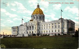 1910 Postcard - State Capital Building View - St. Paul, Minnesota - £3.85 GBP