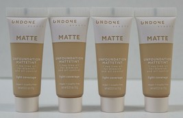 4X Undone Beauty Unfoundation Matte Tint - Cream Light .31oz Travel Size... - £14.14 GBP