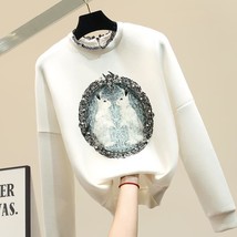 Loose   O Neck Sweatshirts Women Autumn Winter 2022 Vintage Streetwear Pullover  - £113.66 GBP
