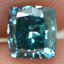 Cushion Shape Diamond Fancy Blue Color Loose VS2 Enhanced Polished 1.01 Carat - £1,056.63 GBP