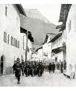 Swiss Troops Guarding Frontier WW1 Print 1917 Switzerland SmDwC6 - $552.13 MXN