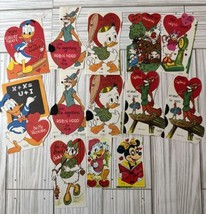 Vintage 1950s Lot Of 13 Walt Disney Productions Valentines Die Cut Minni... - $37.18